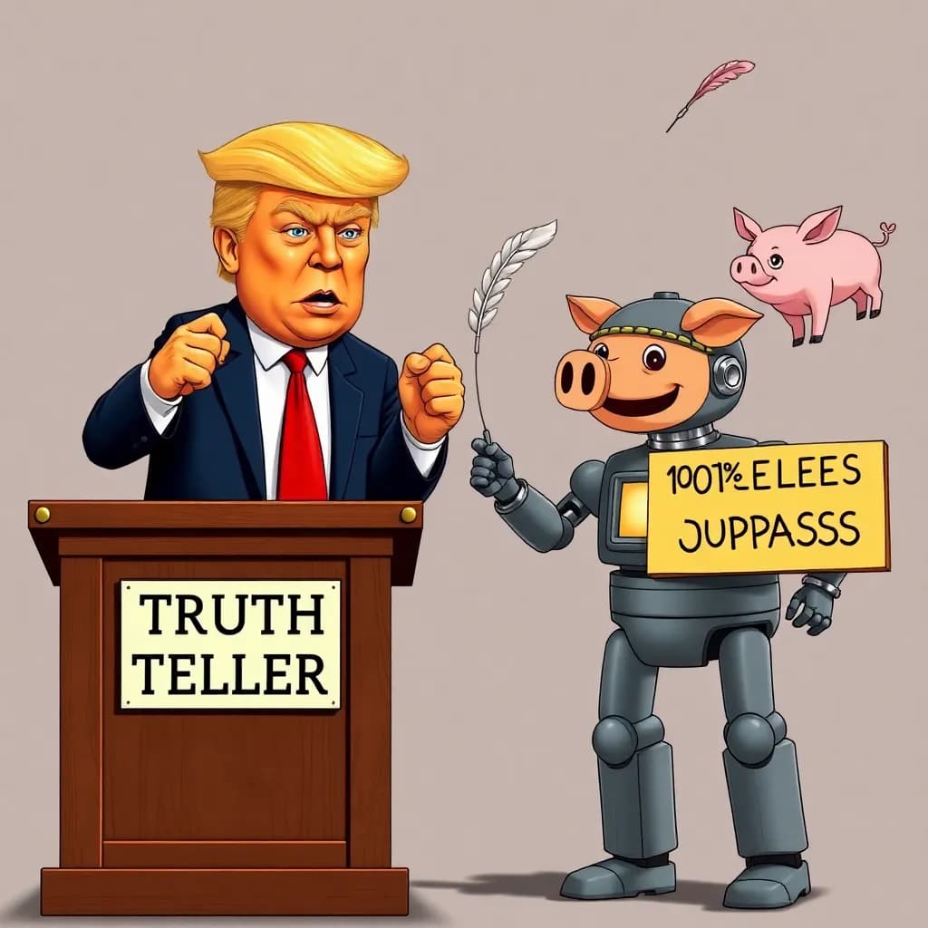 Trump anklager Iran for at bruge AI til at sprede misinformation — 'Det er jo helt vildt', siger mesteren af alternative fakta