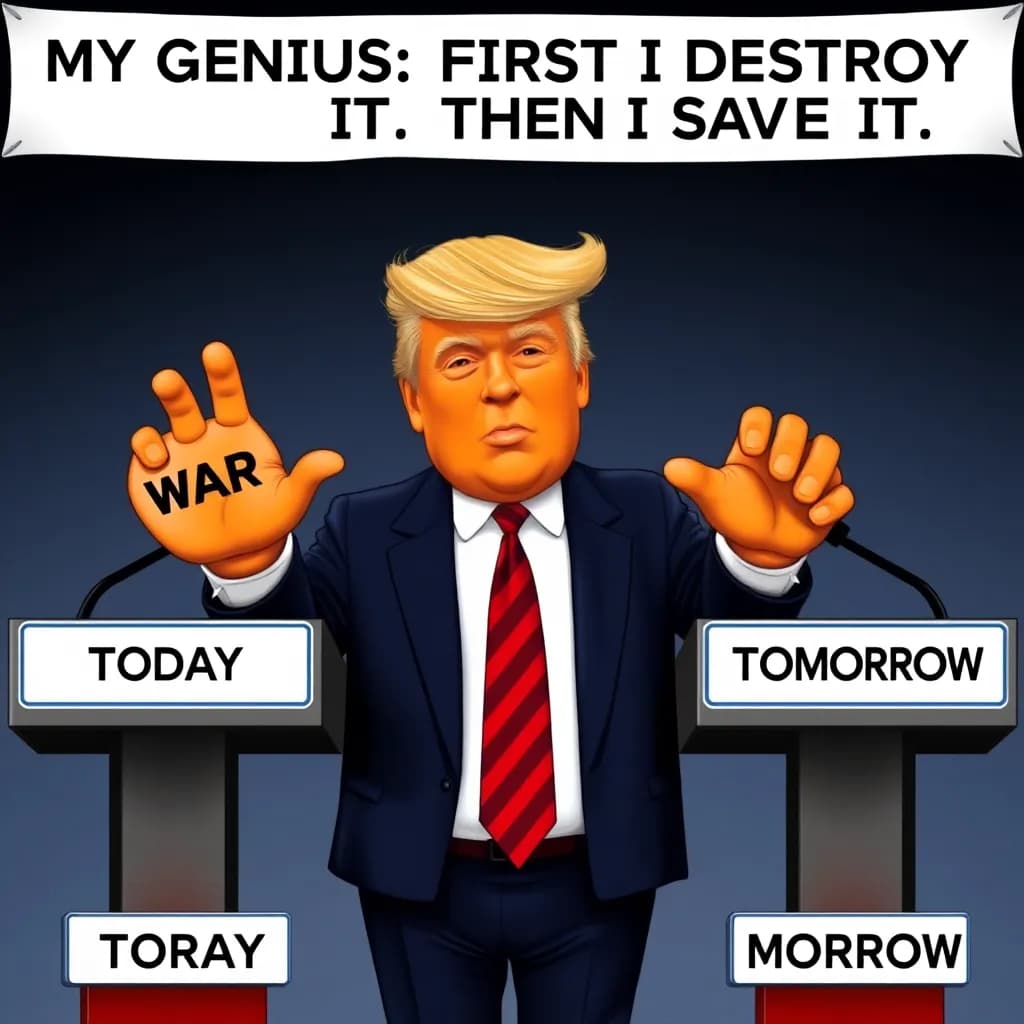 Trump erklærer fred efter at have erklæret krig — kalder det 'diplomatisk whiplash'