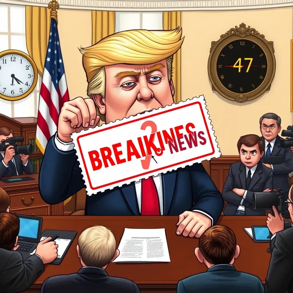 Trump erklærer sig selv for nyhed — beordrer medierne til at rapportere om det