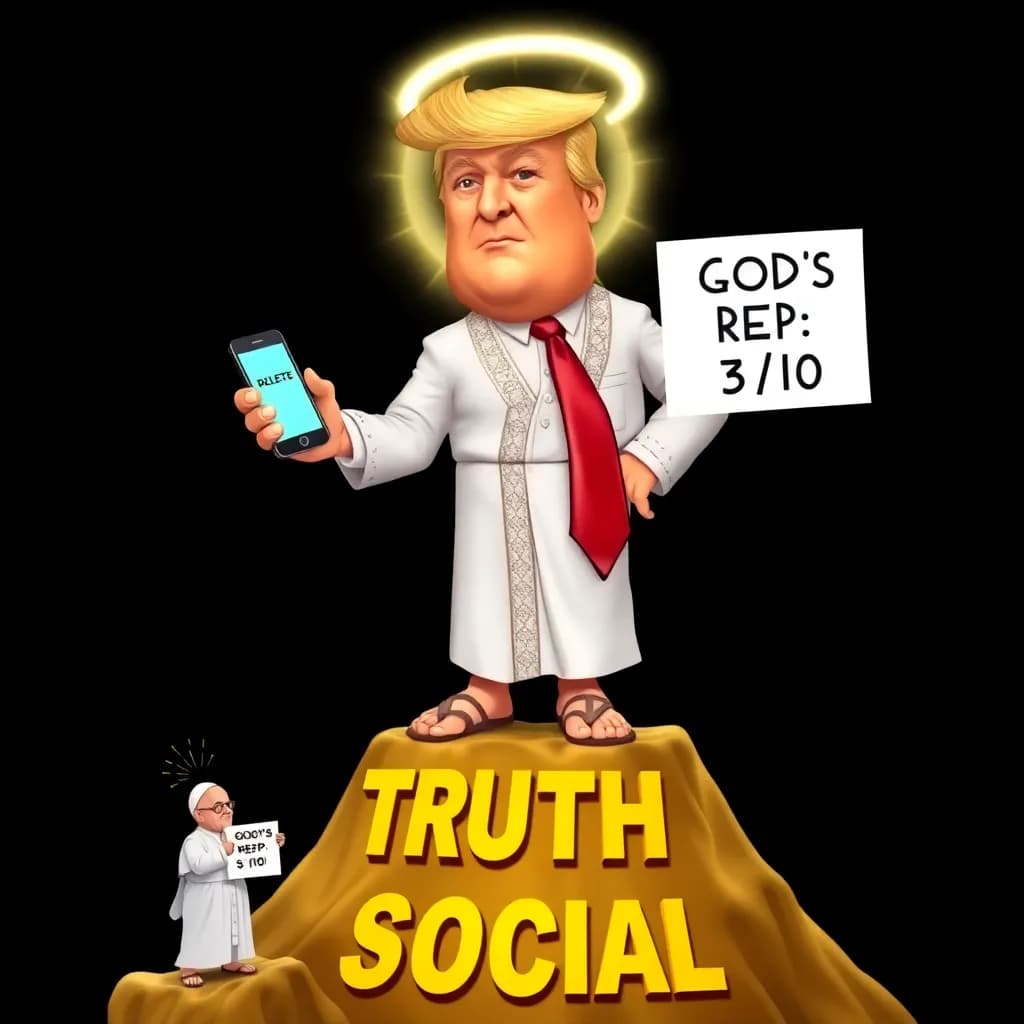 Trump fjerner opslag hvor han er Jesus og kalder paven for 'svag' — 'Jeg er den bedste Jesus, meget bedre end originalen'