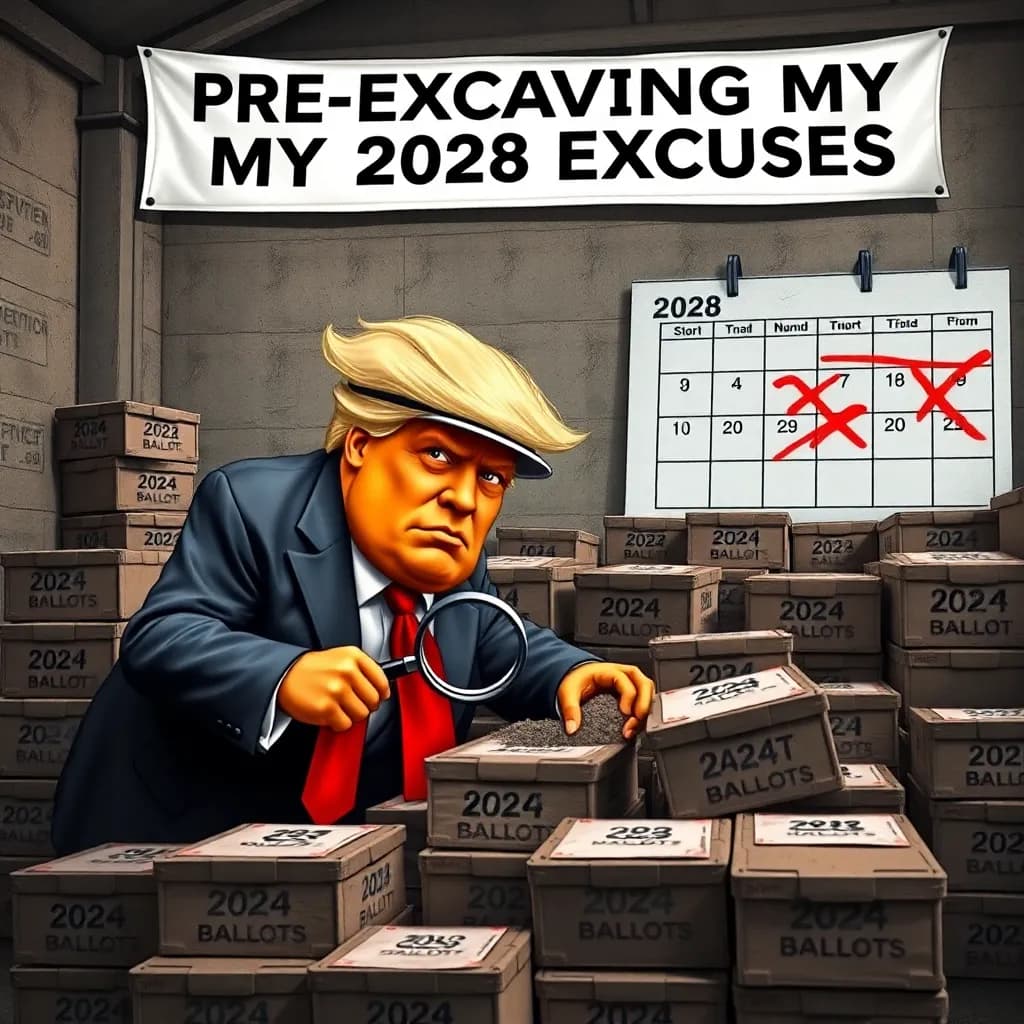 Trump kræver stemmesedler fra 2024-valget for at forberede sig på nederlag i 2028