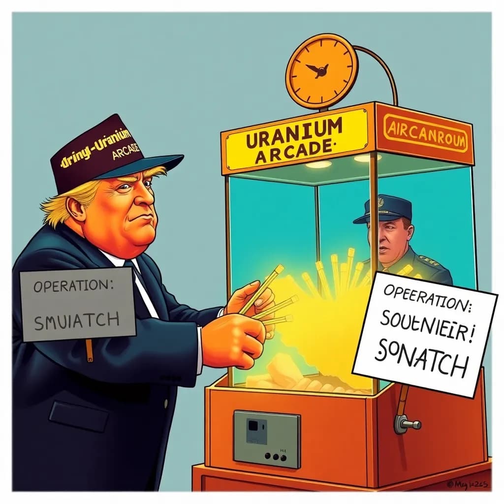 Trump planlægger kommandoråd for at hente Irans uran hjem som souvenir